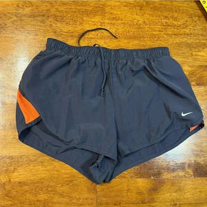 Nike Dri Fit black orange shorts size Small